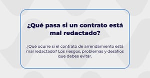 Que pasa si un contrato esta mal redactado