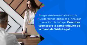 Carta de finiquito laboral